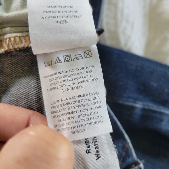 Madewell Slim High-Rise Boyjean Blue Boyfriend Jeans Distressed 26 Medium - Picture 7 of 7